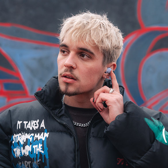 Earbuds - Earbuds are wireless earphones that connect to your phone via bluetooth. The earbuds charge automatically in the supplied case, so you can enjoy your favourite music or podcast on the go for hours!