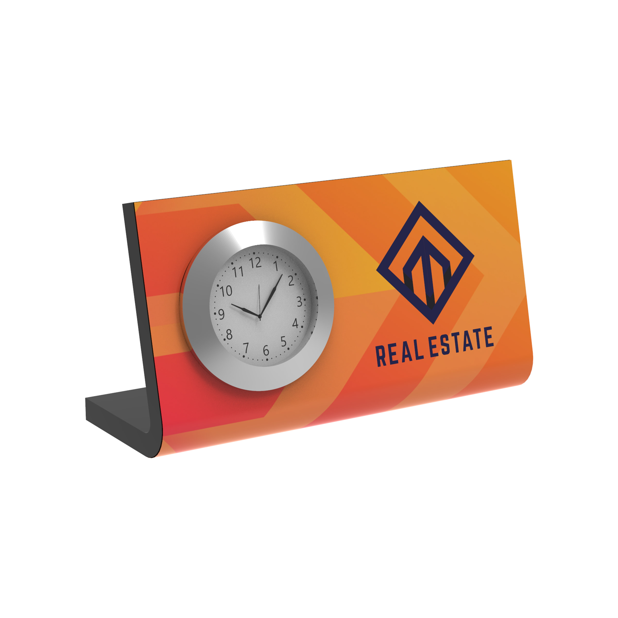 Horae Desk Clock 150 x 75 mm Black
