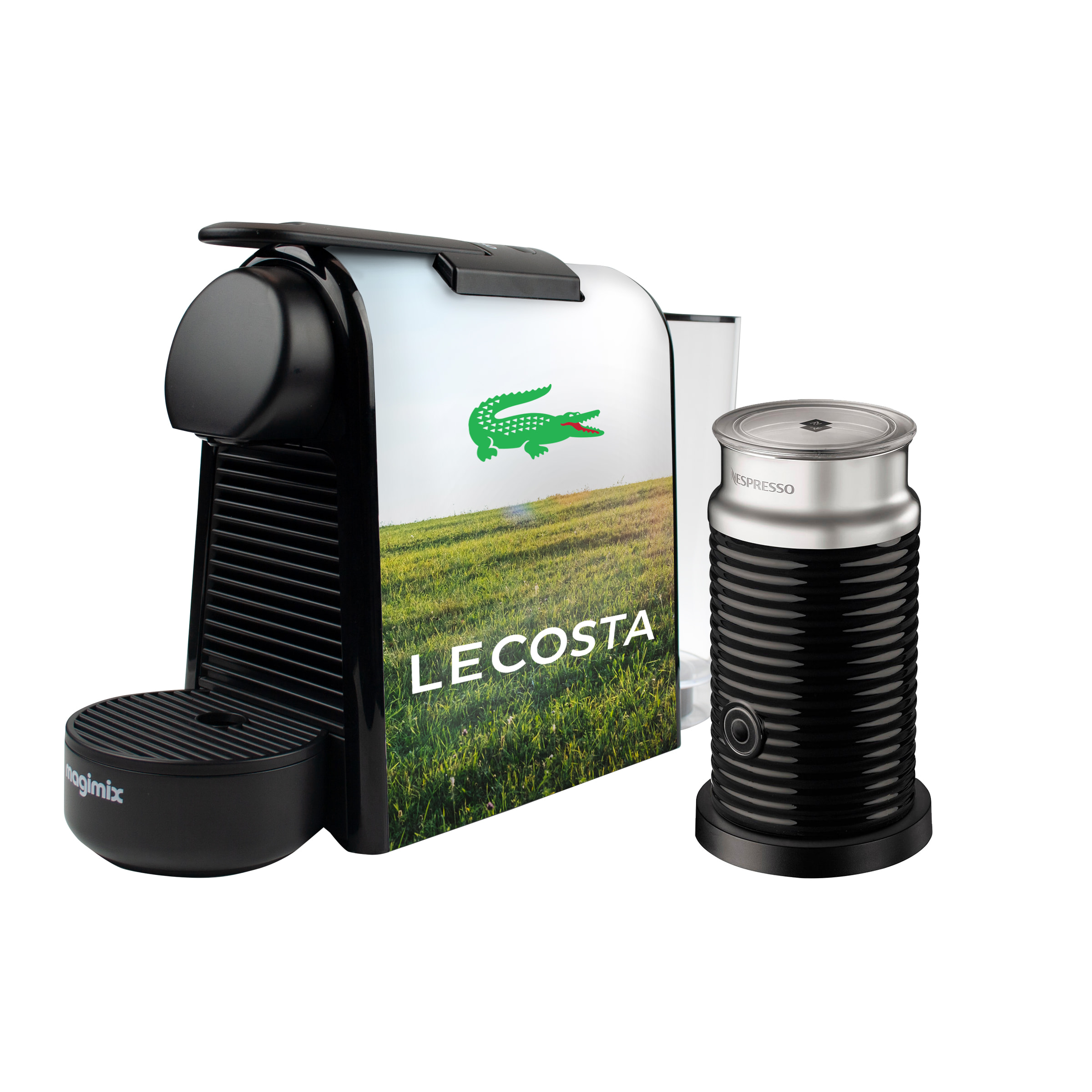 Magimix Nespresso Essenza Mini + Aeroccinno Black - Personalisation with a Max Print