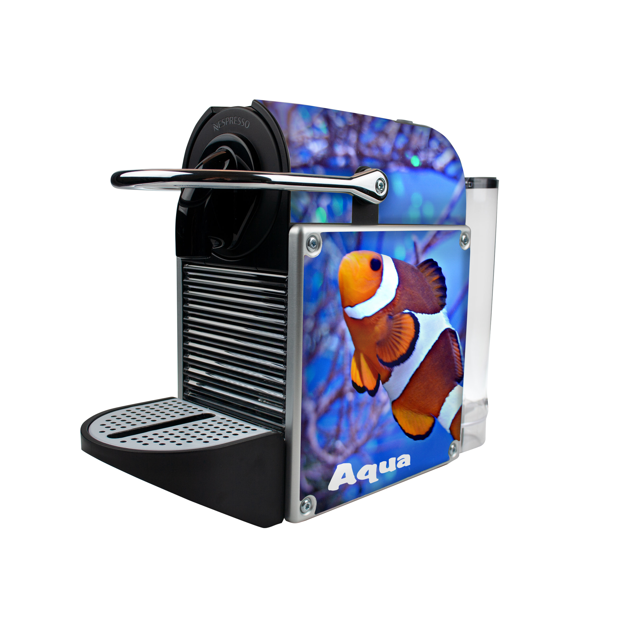 Magimix Nespresso Pixie Metal Alu Black - Personalisation with a Max Print