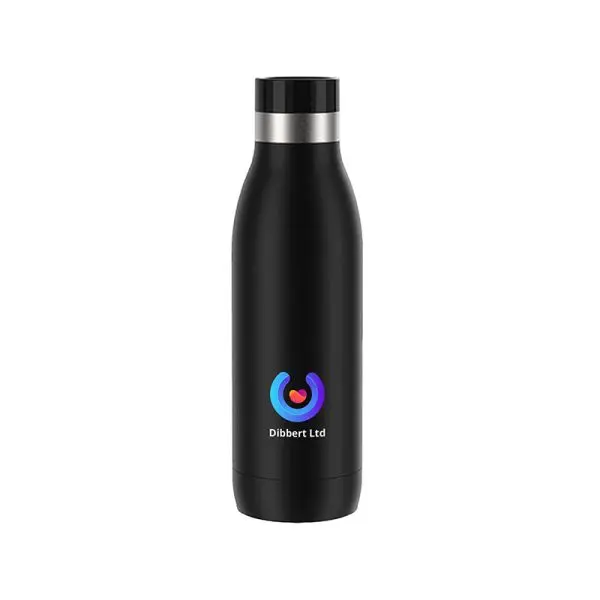 Keeps drinks 12 hours warm and 24 hours cold Four trendy colours Personalisation with a full colour print, engraving and sleeve Keeps drinks 12 hours warm and 24 hours cold Four trendy colours Personalisation with a full colour print, engraving and sleeve