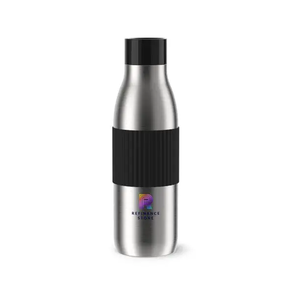 Tefal Bluspin Sleeve 0.7L Black Easy To Twist cap 100% leak-proof Fully protected drinking area, 360° drinking Made from single-wall 18/10 stainless steel Personalise with a print in full colour, engraving and doming Tefal Bluspin Sleeve 0.7L Black Easy To Twist cap 100% leak-proof Fully protected drinking area, 360° drinking Made from single-wall 18/10 stainless steel Personalise with a print in full colour, engraving and doming